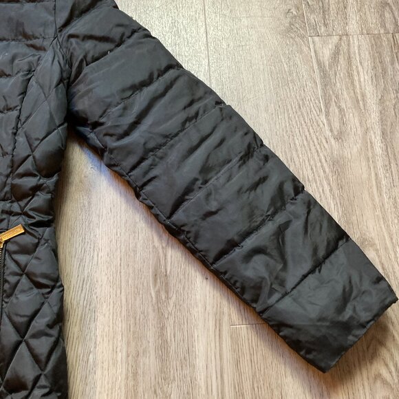 Michael Kors Black Quilted Down Puffer Coat Size M - Picture 4 of 12